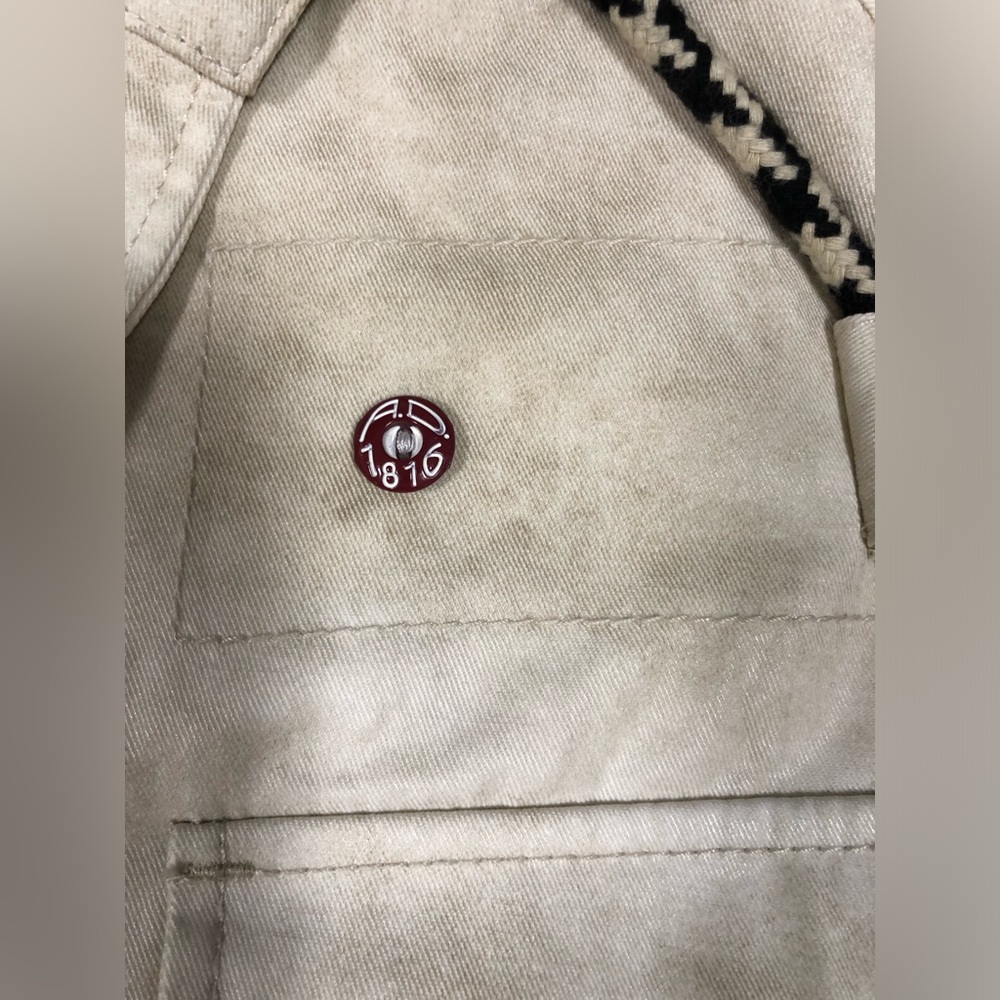 Artful Dodger Men's Combat Parka size M(38/40) Color Cream - Picture 10 of 11